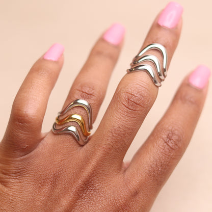 Power Play Ring Set - Two Tone