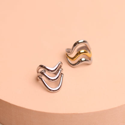 Power Play Ring Set - Two Tone