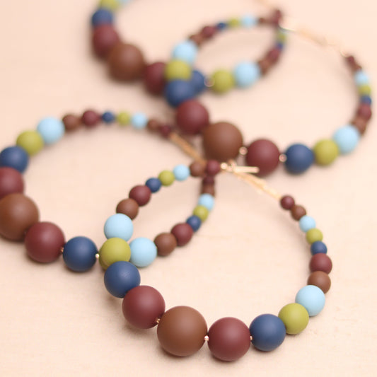 PEARL GIRL HOOPS - HARVEST