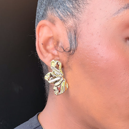 Full Bloom Earrings - Gold