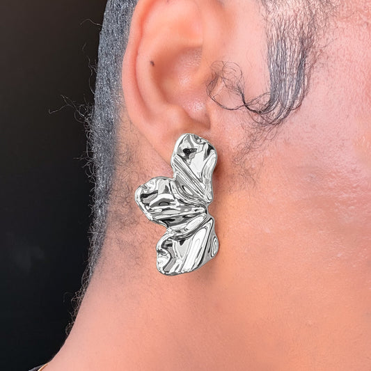 Full Bloom Earrings - Silver