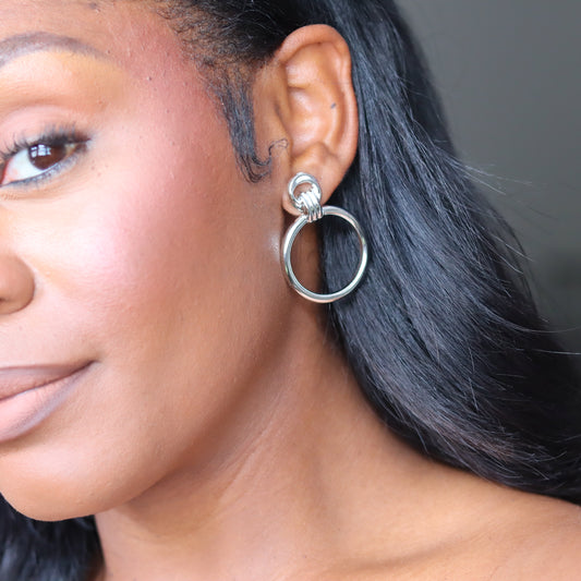 Knot Today Earrings - Silver