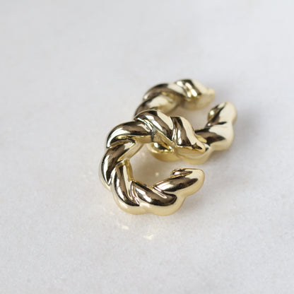 Puff Ear Cuff Set - Gold