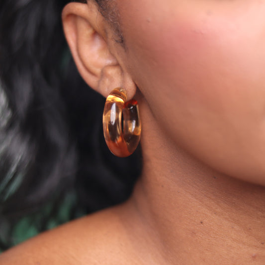 JELLY HOOPS - SMALL/BROWN