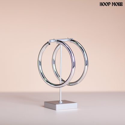 BABY FAT JUMBO HOOPS - SILVER