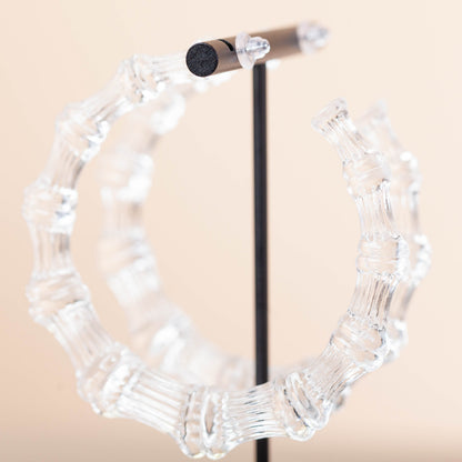 LIQUID BAMBOO HOOPS - LARGE - CLEAR