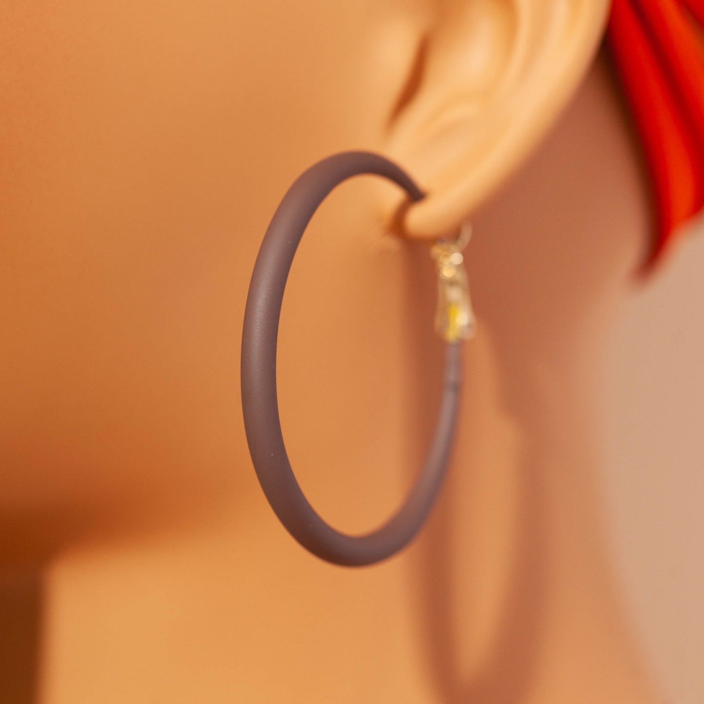 MELANATED HOOPS - EBONY