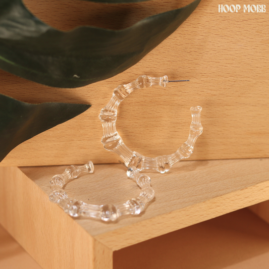 LIQUID BAMBOO HOOPS - MEDIUM - CLEAR