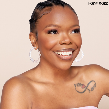 LIQUID BAMBOO HOOPS - MEDIUM - CLEAR