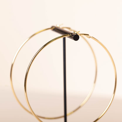 PLAIN JANE HOOPS - JUMBO - GOLD