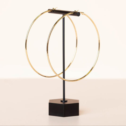 PLAIN JANE HOOPS - JUMBO - GOLD