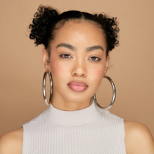 BABY FAT JUMBO HOOPS - SILVER