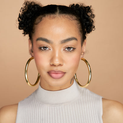 BABY FAT JUMBO HOOPS - GOLD