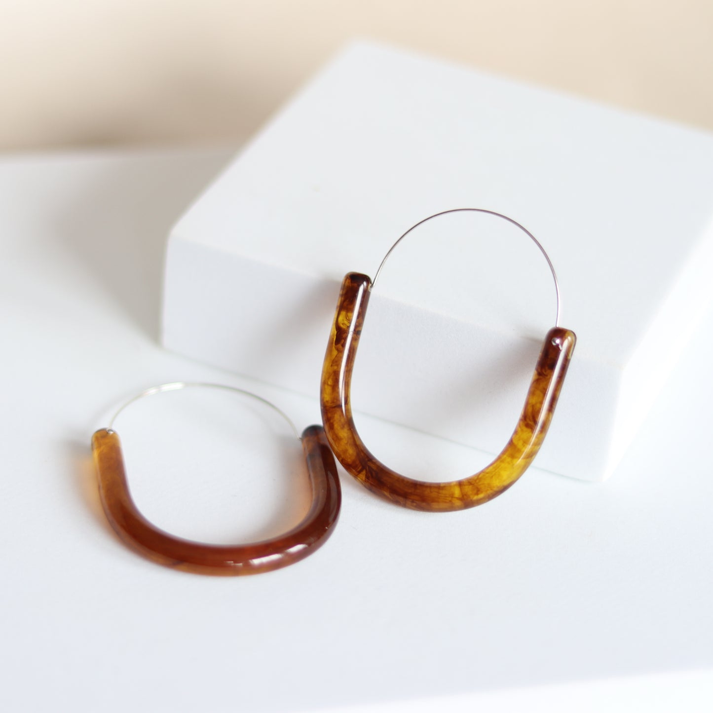 amber hoops