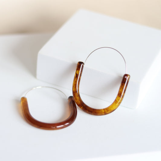 amber hoops
