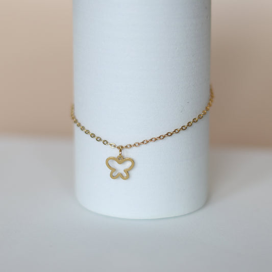 butterfly anklet   gold3