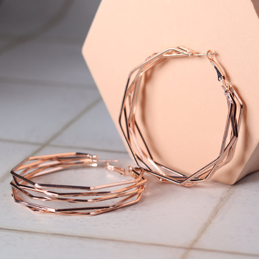 crosswire hoops   rose gold2