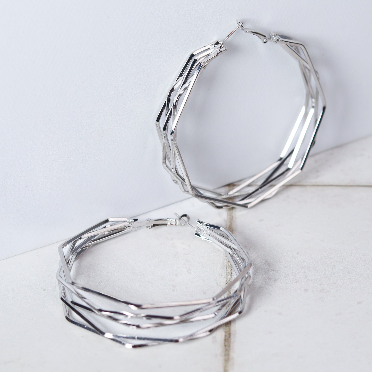 crosswire hoops   silver6