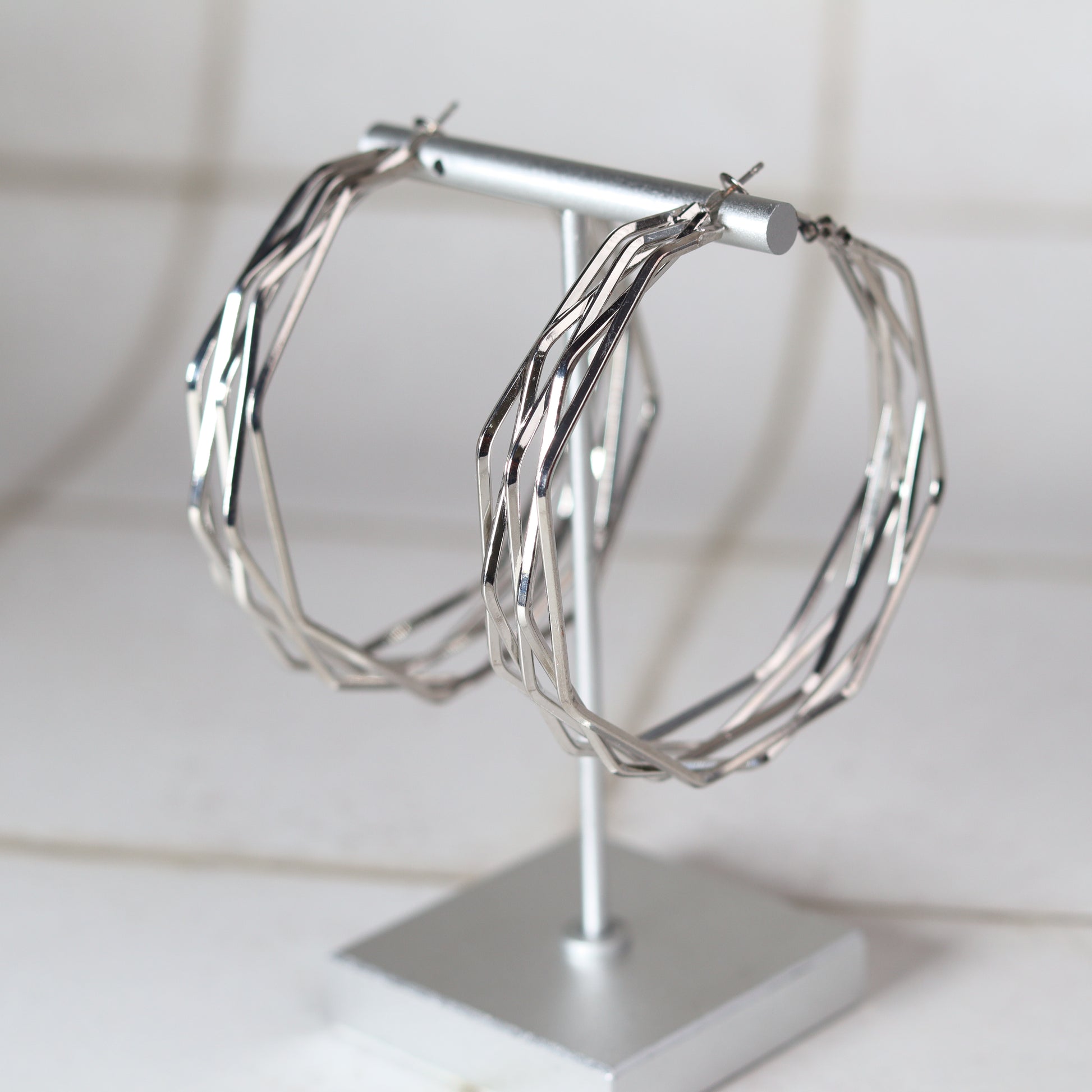 crosswire hoops   silver7