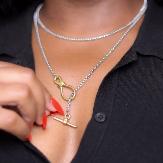 drop top necklace silver2
