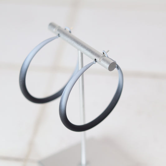 faded hoops   black