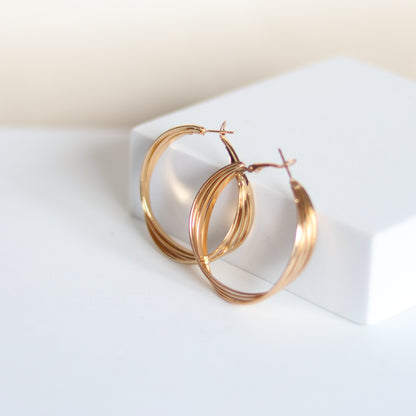 intertwine hoops   gold2