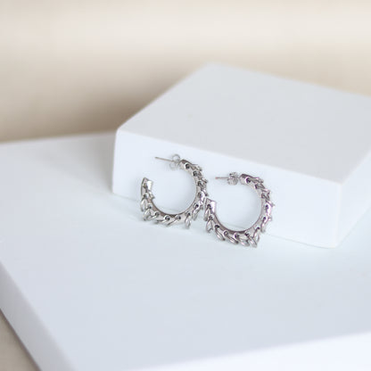 kravitz hoops   silver