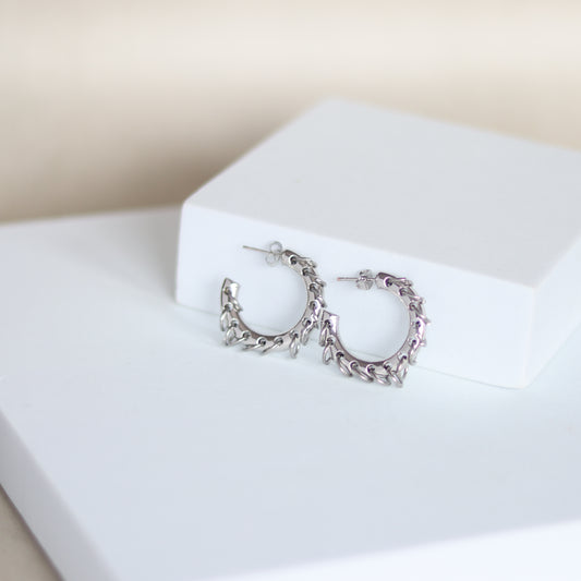 kravitz hoops   silver