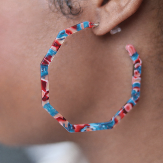 MISS LADY HOOPS - RED/BLUE