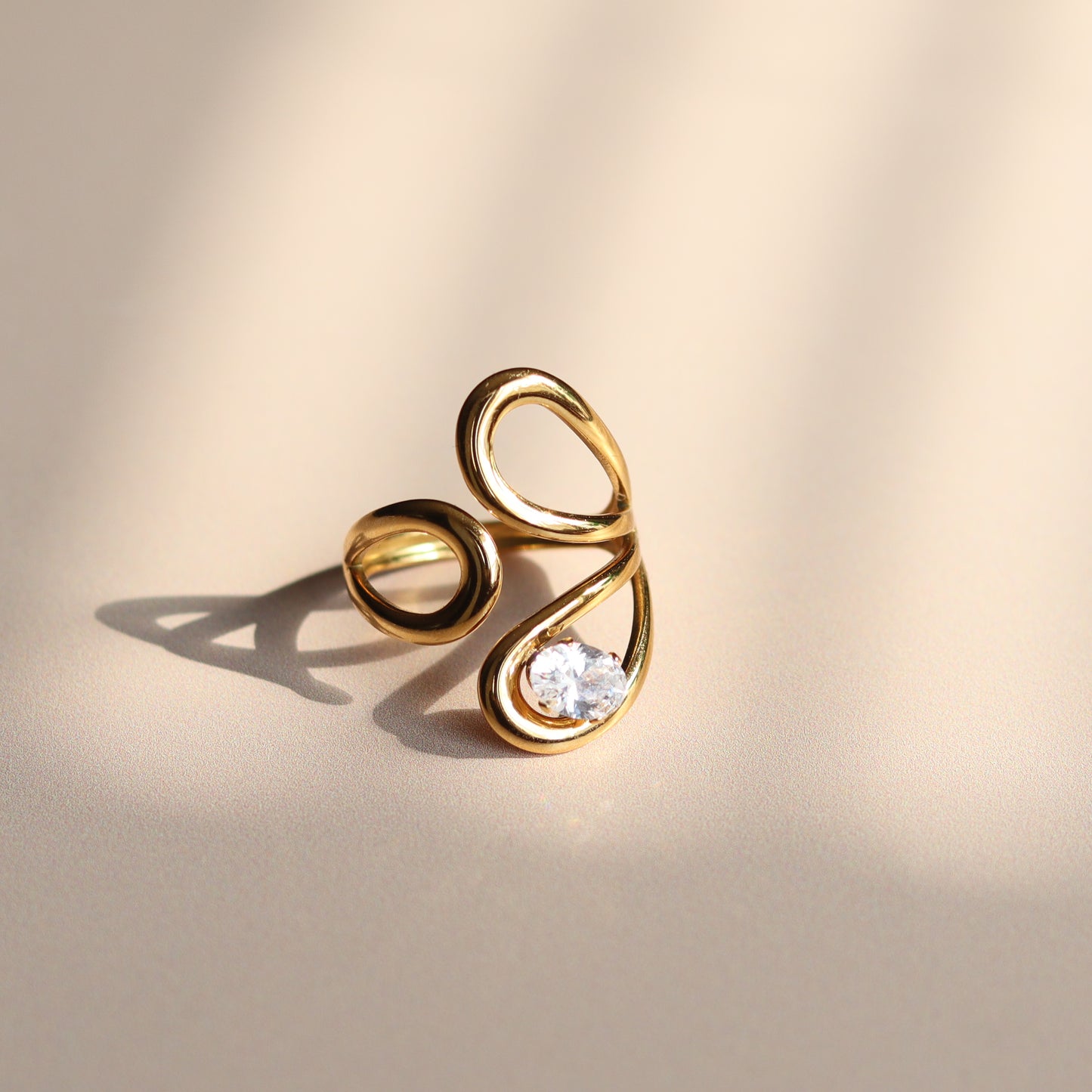 Petal Ring - 18k Gold Plated
