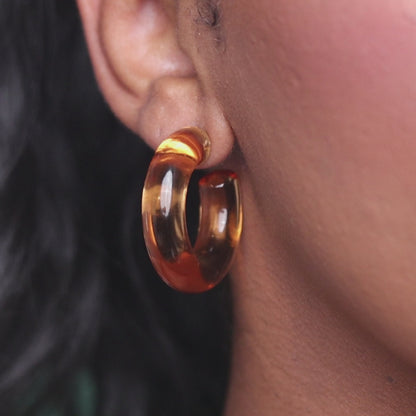JELLY HOOPS - SMALL/BROWN