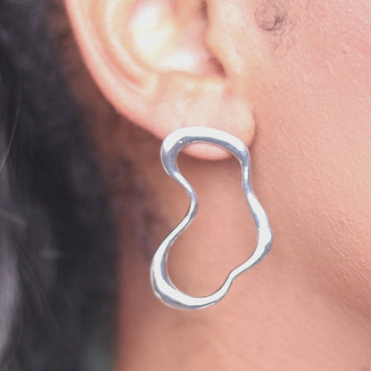 Free Flow Earrings - Silver
