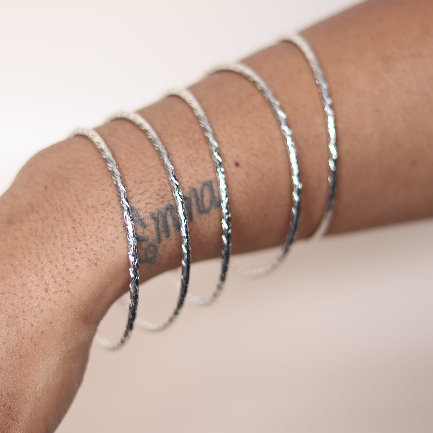 shimmy bracelet set   silver2
