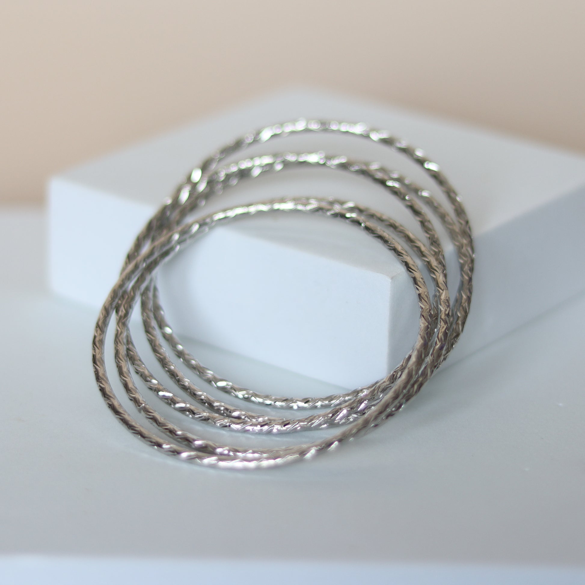 shimmy bracelet set   silver4