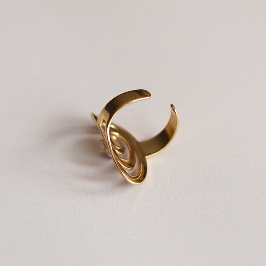Spiral Ring - 18k Gold Plated