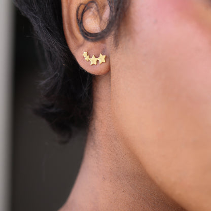 star dust studs gold