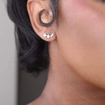 star dust studs silver